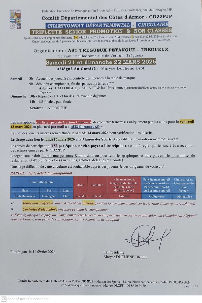 CIRCULAIRE TRIPLETTE PROMOTION