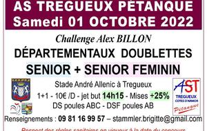 CHALLENGE ALEX BILLON A TREGUEUX EN DOUBLETTE