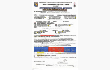 CIRCULAIRE DOUBLETTES FEMININES ET T A T